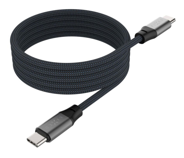 FIXED Magnetyczny Pleciony Kabel USB-C/USB-C 1,2m 240W szary FIXDBM-CC12-GR - 1342415 - zdjęcie
